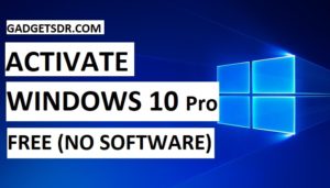 activate win 10 pro for free