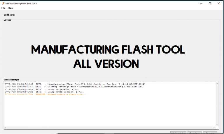 Intel flash image tool как пользоваться