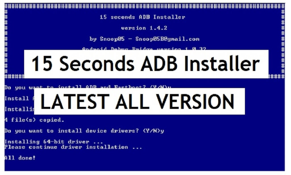adb fastboot installer for windows