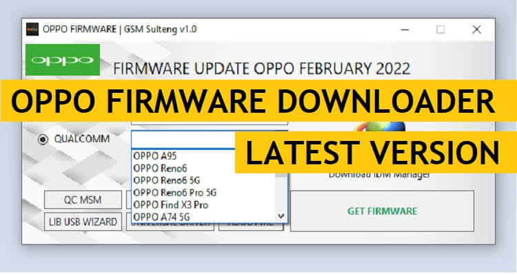 Download Oppo Firmware Downloader Tool V1 Latest Version Free